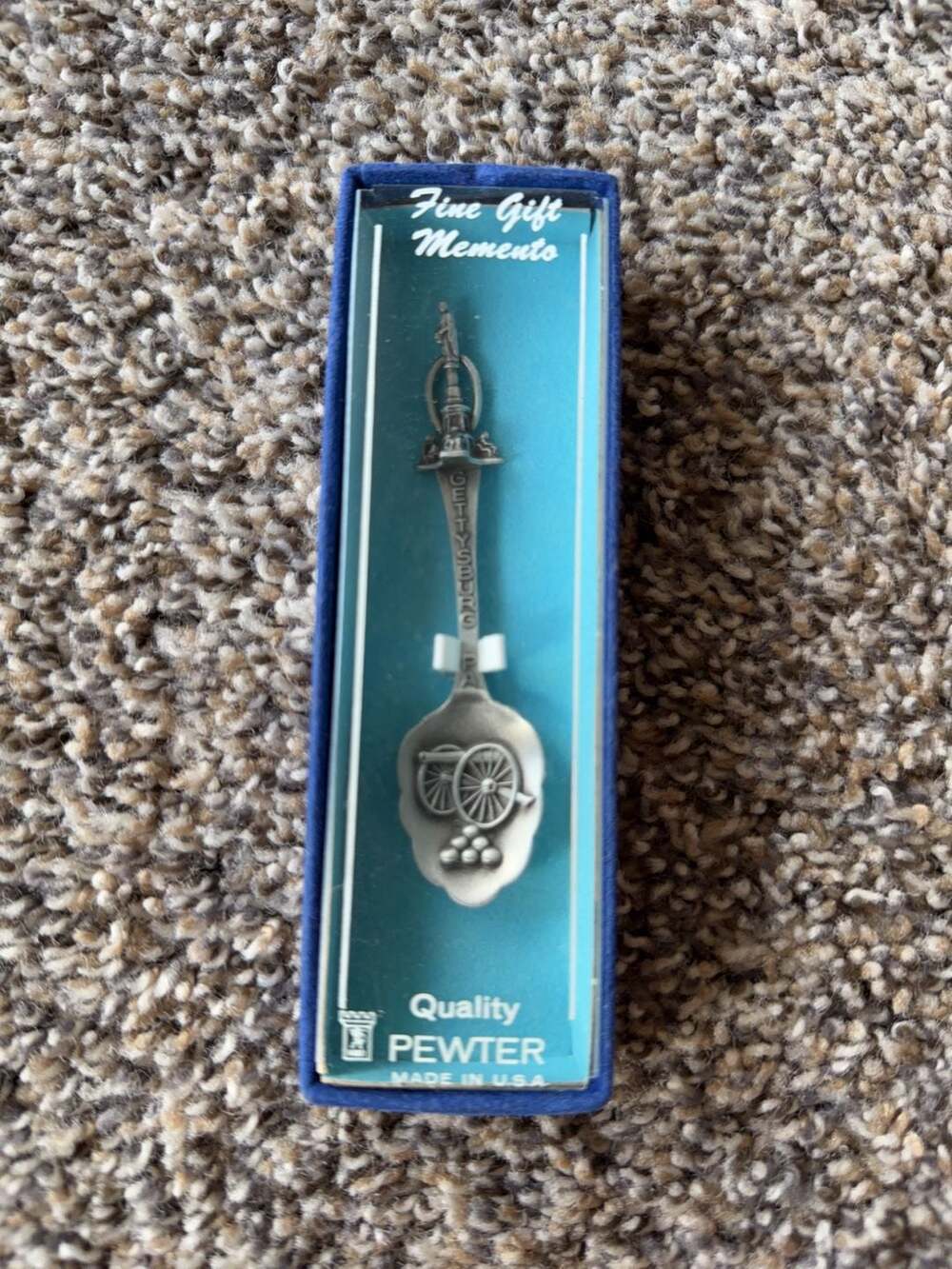 Fine Gift Memento Gettysburg PA Pewter Souvenir Spoon